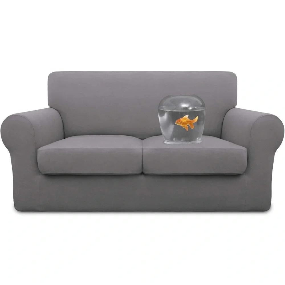100% Dual Waterproof Loveseat Cover Stretch Soft Cover for Dogs,‎ Sofa Slipcover